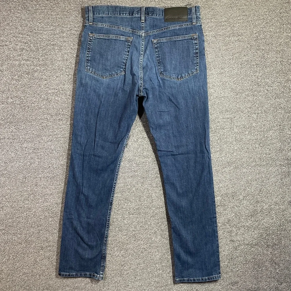 Eddie Bauer Mens Slim Fit Jeans 34x32 Medium Wash Blue Stretch Denim Pants
